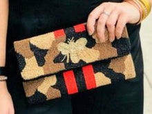 Load image into Gallery viewer, Camo Queen Bee Crossbody with Red and Black Stripe
