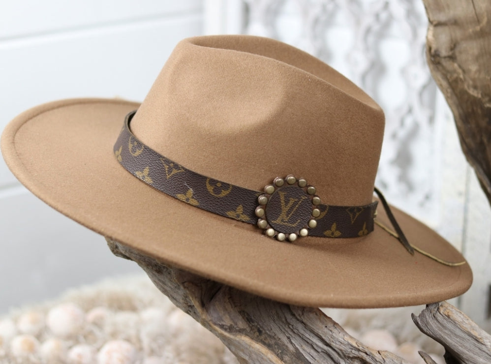 Brown LV Hatband