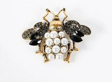 Load image into Gallery viewer, Luxury Bee Brooch - Black