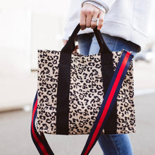 Load image into Gallery viewer, Canvas Tote Bag -Leopard
