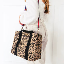 Load image into Gallery viewer, Canvas Tote Bag -Leopard