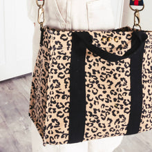 Load image into Gallery viewer, Canvas Tote Bag -Leopard