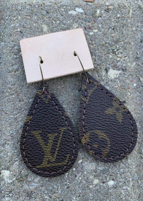 LV Teardrop Earrings with LV