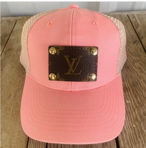 Inspired Pink w/ round LV emblem Hat Band – The DJF