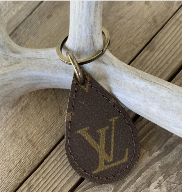 Upcycled Louis Vuitton tassel key chain