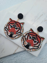 Load image into Gallery viewer, Luxury Beaded Earrings -  Tigers
