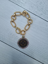 Load image into Gallery viewer, Gold or Silver LV Charm Bracelet
