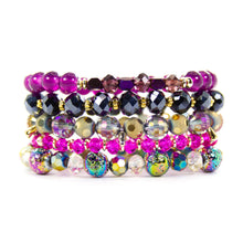 Load image into Gallery viewer, Aurora Multi Color Bracelet Stack
