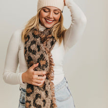 Load image into Gallery viewer, Shimmer Leopard Scarf

