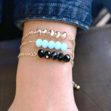 Load image into Gallery viewer, Stone Chain Bracelet - Blue
