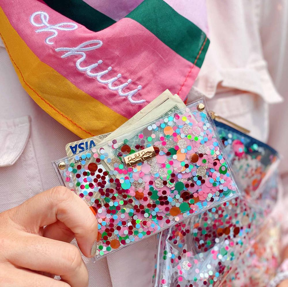 Confetti Business Card/ Credit Card Holder