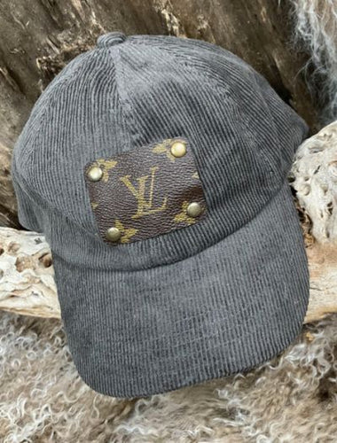 Upcycled Black Corduroy Cap by Keep It Gypsy