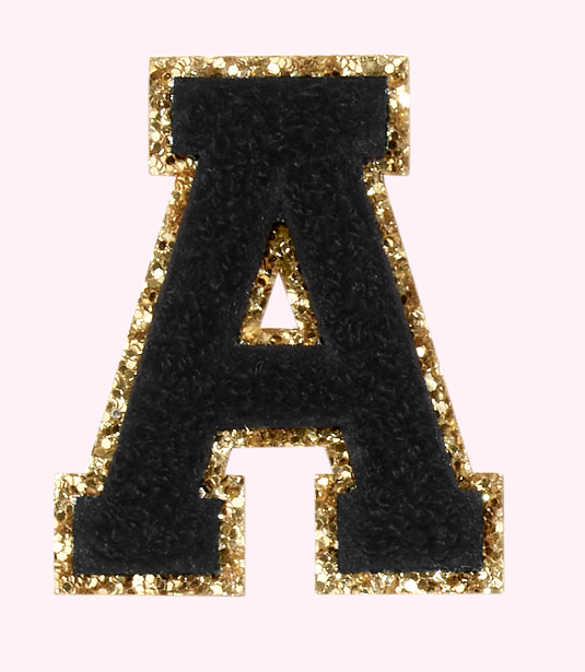 Glitter Letter Patches