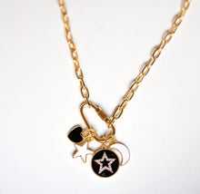 Load image into Gallery viewer, Super Star Charm Necklace - Black
