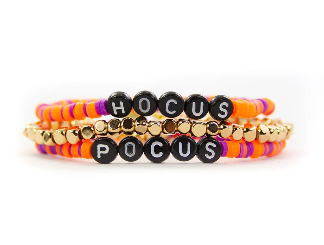 Hocus Pocus Halloween Bracelet Stack of 3