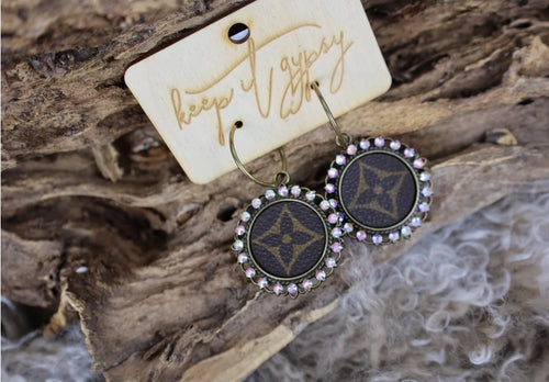 Louis Vuitton upcycled double circle earrings – Chic.Texas