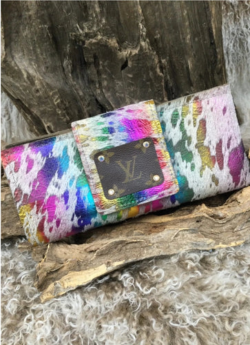 Up-Cycled Louis Vuitton Wristlet strap LVWS102  The Spirit of the West  mixed with a little Boho Gypsy!