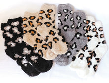 Load image into Gallery viewer, Fuzzy Leopard Cabin Socks
