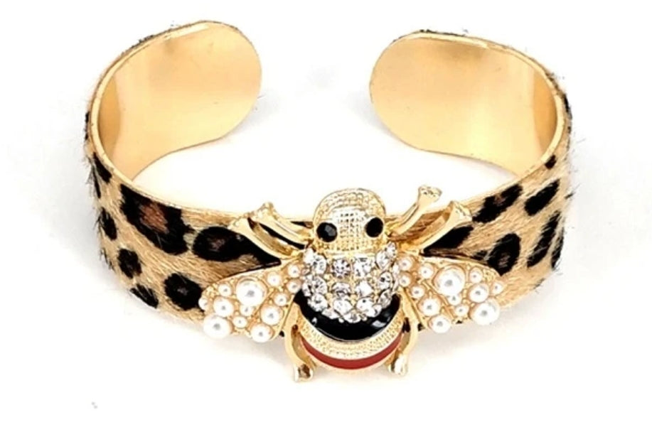 Queen Bee Leopard Bracelet