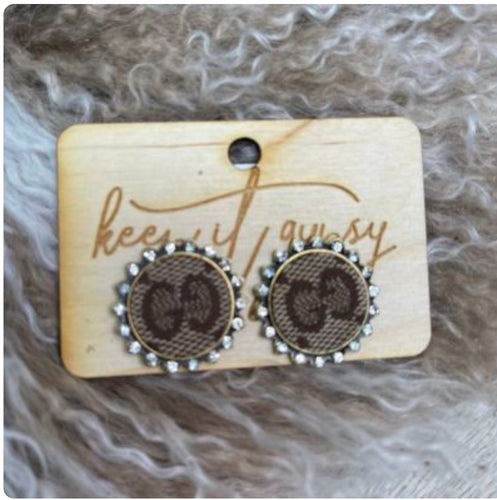 Gypsy UpCycled LV Earrings - Arizona – Adrians Boutique