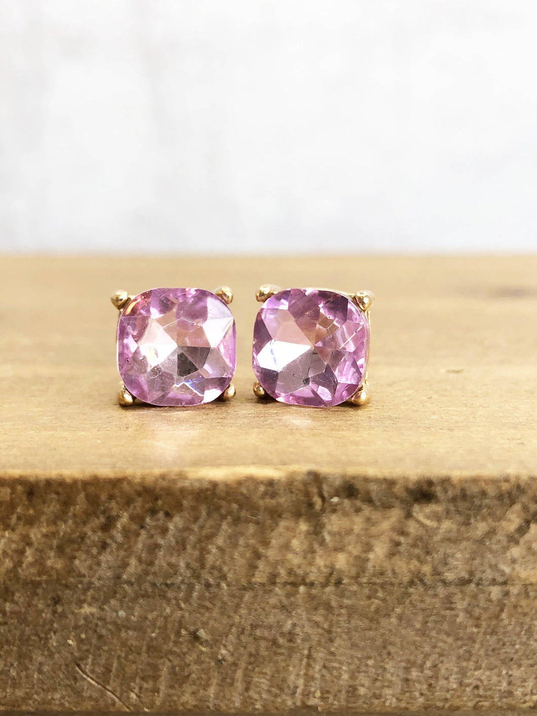 Bauble Studs - Lilac Glass
