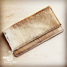 Load image into Gallery viewer, Hair-on-hide Leather Wallet-Light Brindle
