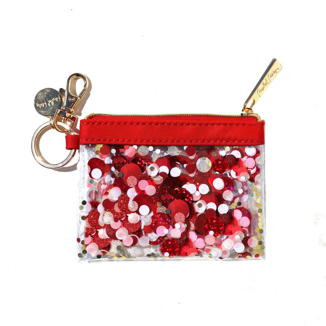 Keychain Wallet- Rally Red