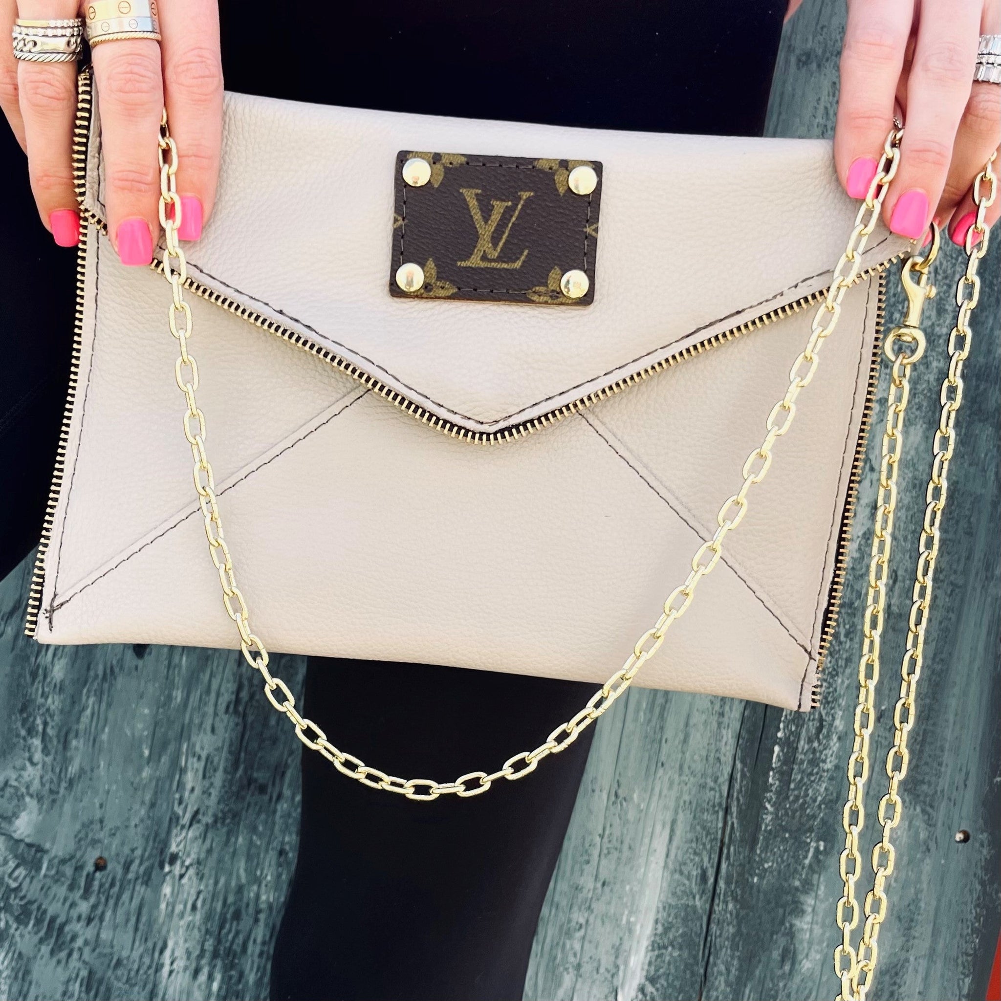 LV Genuine Leather Cross Body CLASSIC METALLICS MADE TO ORDER – Pink  Magnolia Boutique LLC
